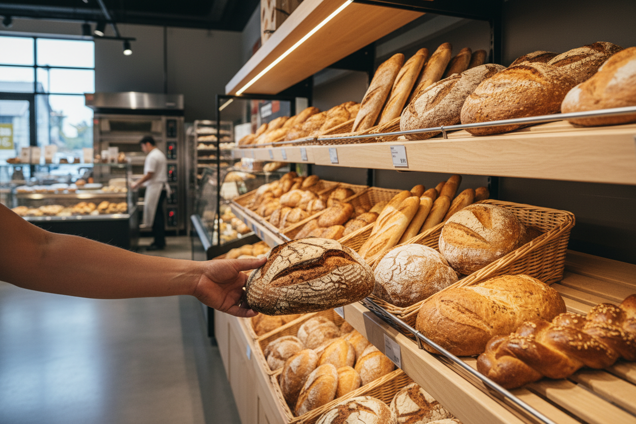 Brot im Supermarkt kaufen